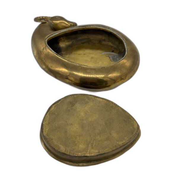 Dolbi Brass 2-Piece Dish Ram Sheep Wildlife Jewelry Dish Ashtray Centerpiece - Picture 8 of 16